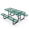 Flash Furniture Mantilla Rectangle Picnic Table, Green, Expanded Metal Mesh Top, Black Frame, 72-1/4 in L SLF-EML-72-GN-GG - alternate 7